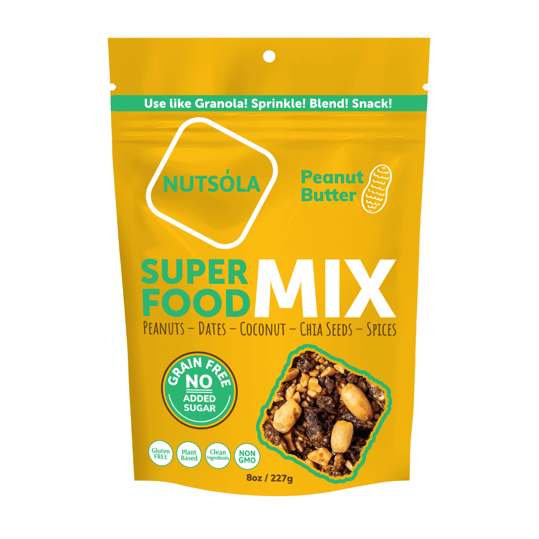 Peanut Butter Superfood Mix 8oz (4 Pack) NUTSÓLA