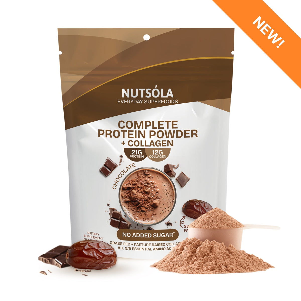 Chocolate Protein Powder | Clean Complete Protein | No Artificial ...