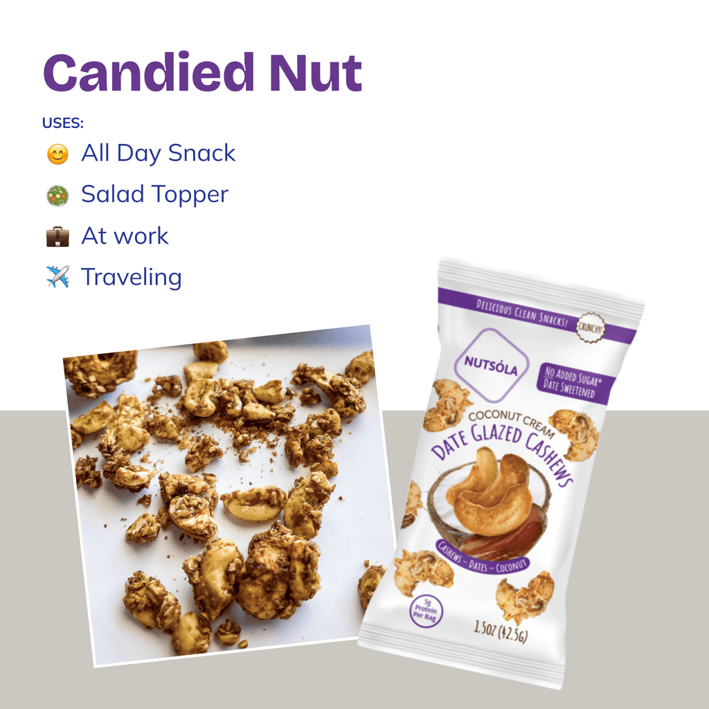 Coconut Cream Cashews - 1.5 oz - NUTSÓLA