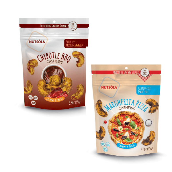 GIFT 🎁 - Chipotle BBQ and Margherita Pizza Cashews - NUTSÓLA