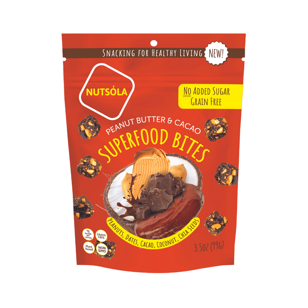 Peanut Butter & Cacao Bites - NUTSÓLA